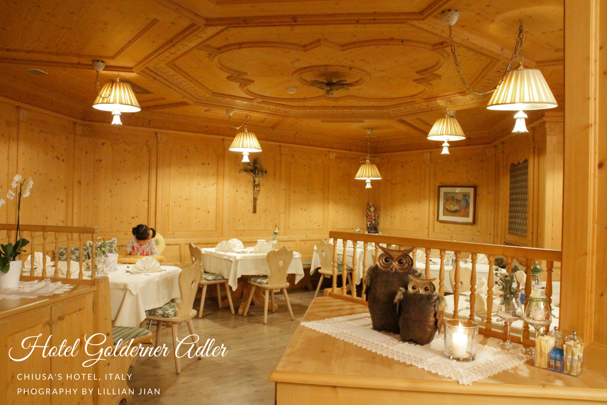 【義大利自助旅行】(多洛米蒂Dolomiti)丘薩Chiusa充滿人情味的四星級飯店｜Cityhotel Goldener Adler B&B旅館