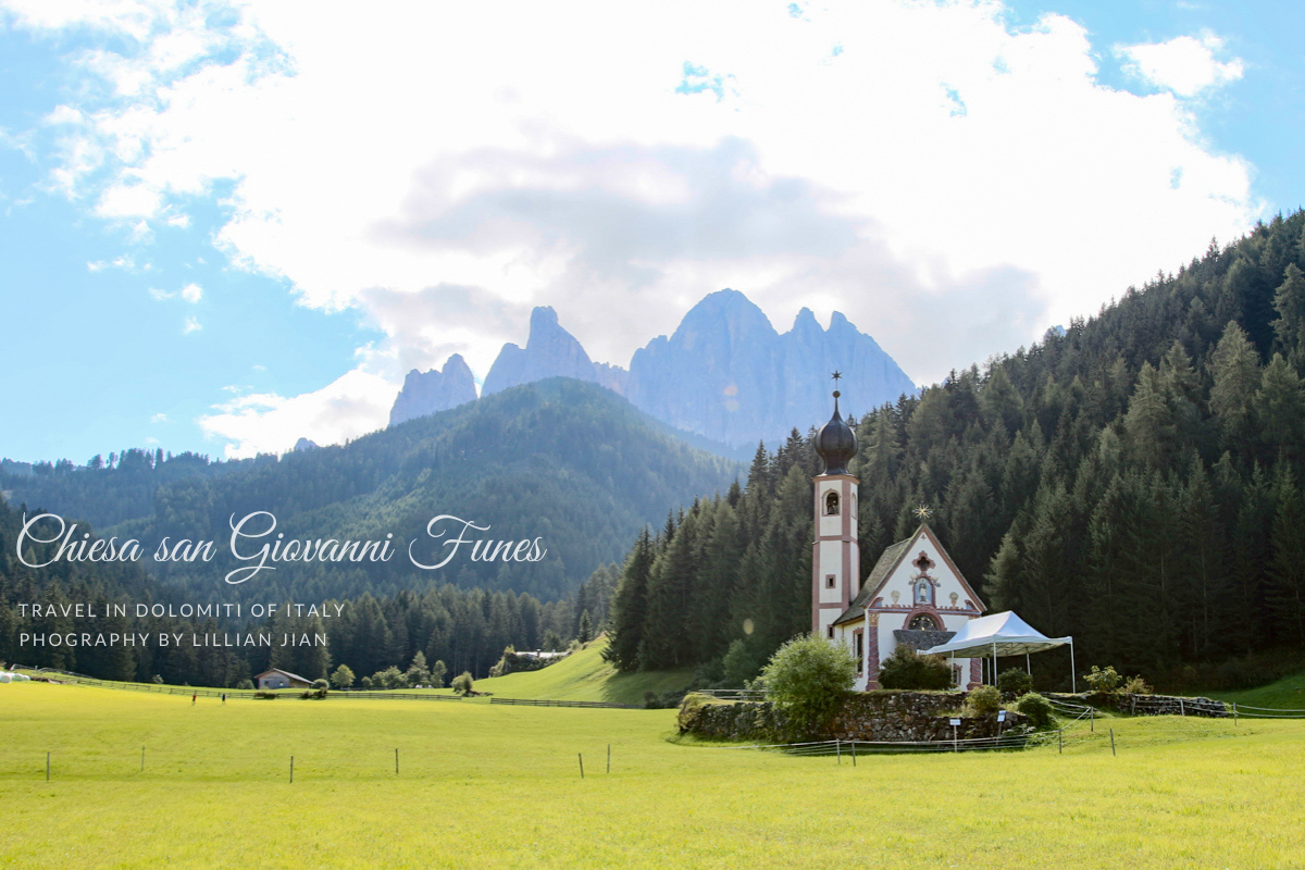 延伸閱讀：【義大利自助旅行】多洛米蒂Dolomiti的富內斯山谷Val di Funes。最常登上雜誌封面的小教堂｜Chiesa san Giovanni Funes