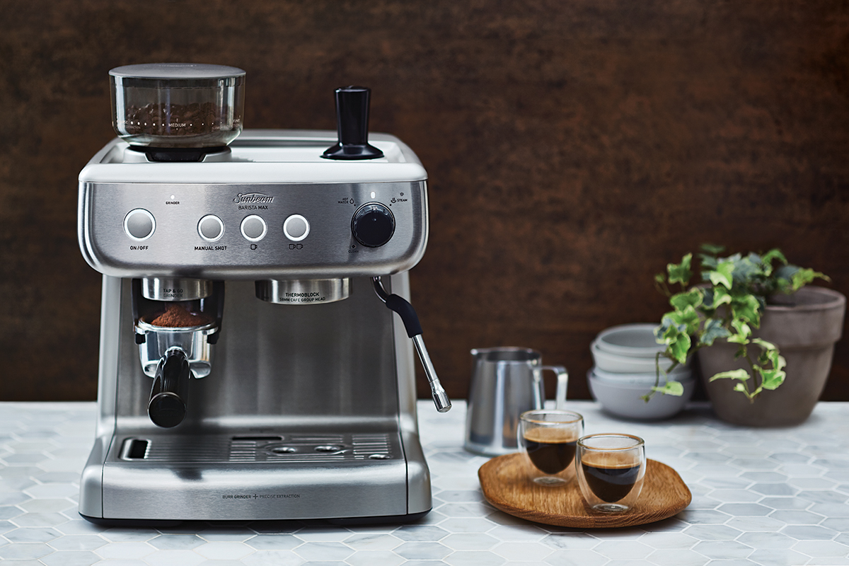 SUNBEAM, 恆隆行, 經典義式濃縮咖啡機, Barista Max, 咖啡機推薦, Espresso, 義式咖啡, EM5300082, hengstyte, 做自己的咖啡師