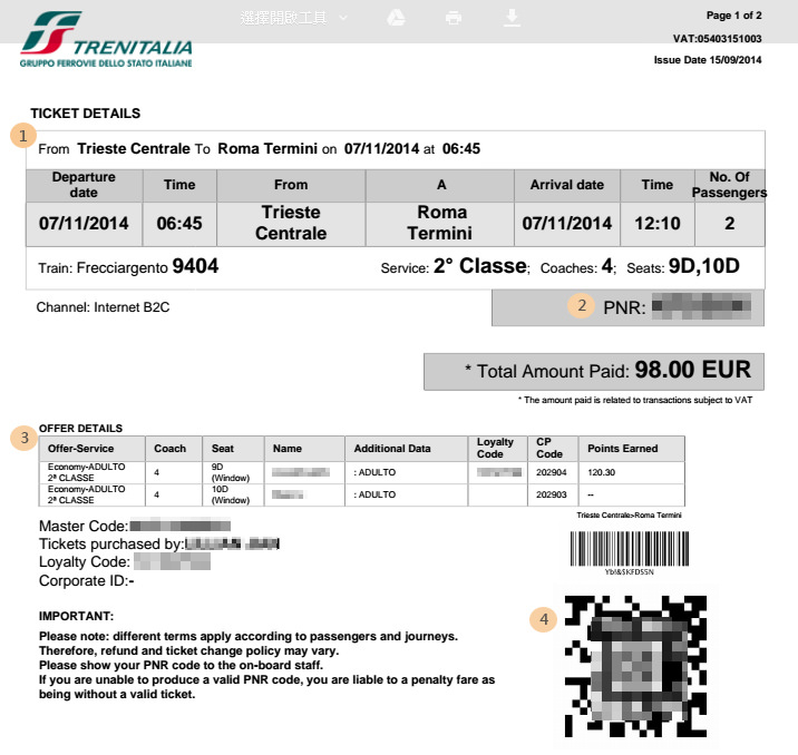 義大利國鐵訂票系統