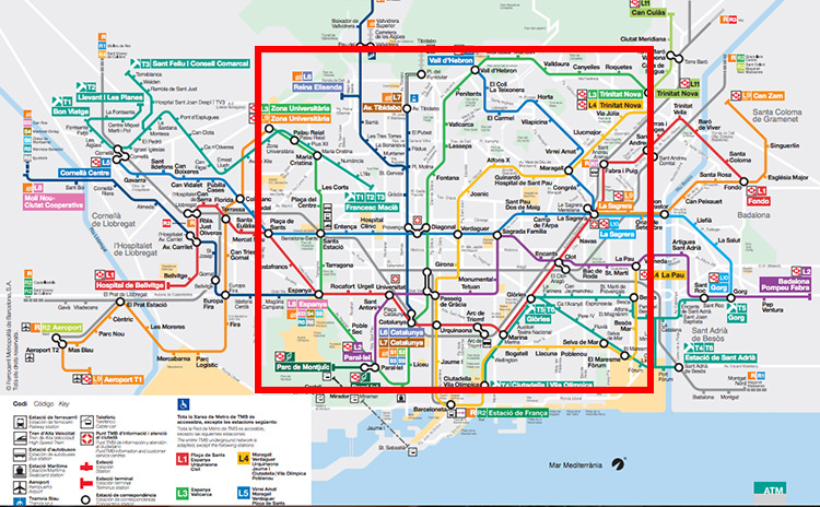 巴塞隆納地鐵圖
